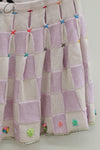 YANYAN KNITS woven plaid pleated skirt YYK-YYW24-0272-ZS purple